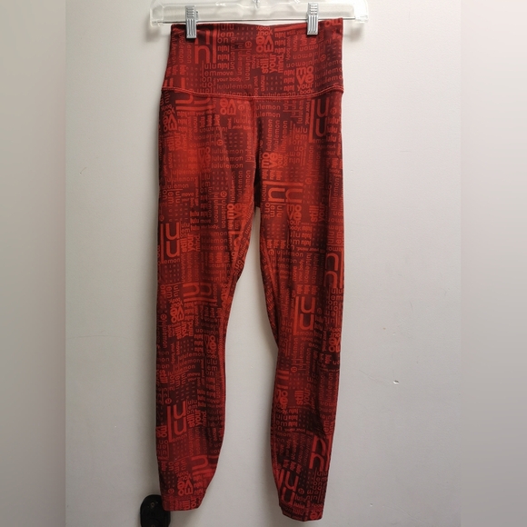 Lululemon Wunder Train Contour Fit High-Rise Tight 25"Lululemon Ombre Red Mult 6 - Picture 6 of 12